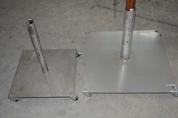 Stainless steel custom bases