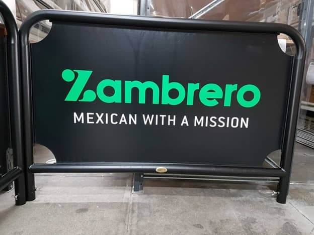 Can I print my logo on Cafe Barriers